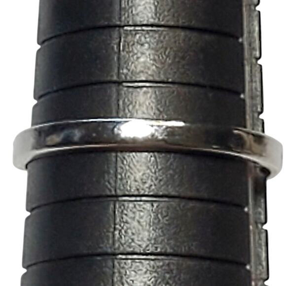 Silver Tone Ring Blue Eyeball Shape Unsigned Sz 10 Unique - Picture 4 of 5